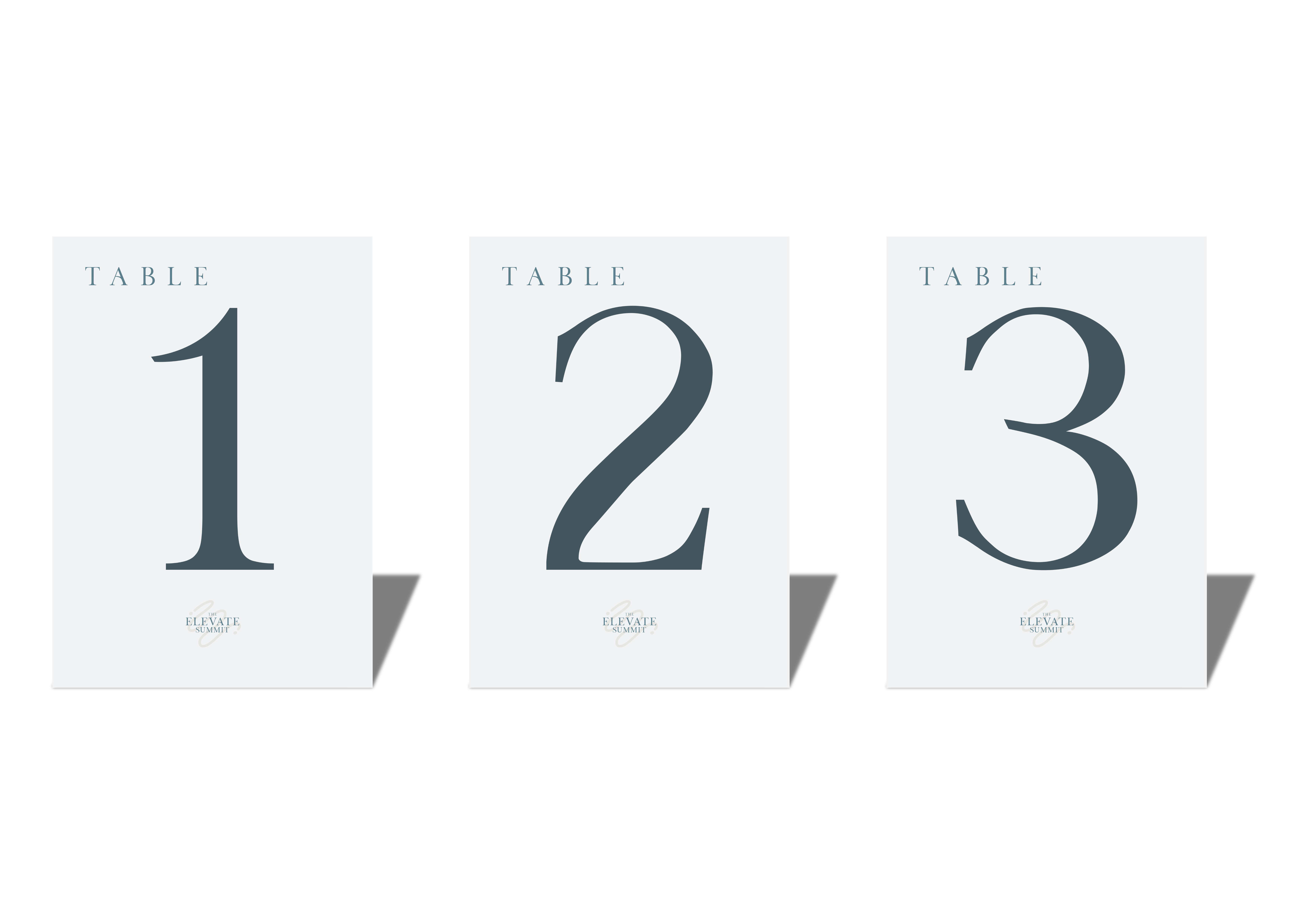 Elevate Summit Table Numbers