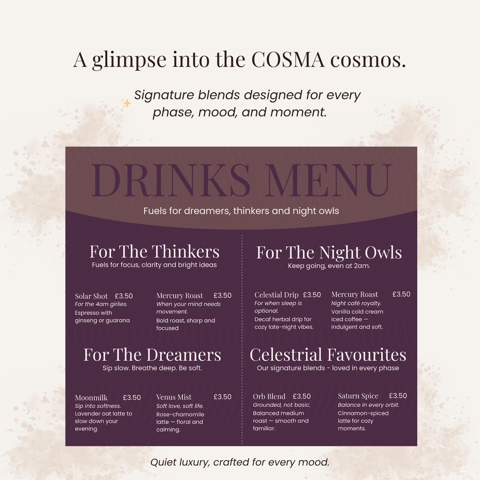 COSMA IG Post 2 Menu Preview